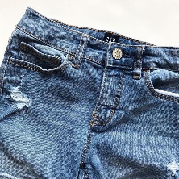 Gap Denim distressed stretch midi short EUC 8Y - Picture 2 of 4